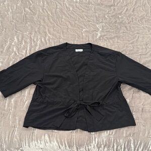 Columbia Komono Tie Front Black Top